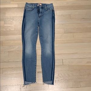Mother jeans w stripe down sides/great condition